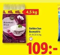 Lidl GOLDEN SUN Basmatiris erbjuda