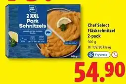 Lidl Chef Select Fläskschnitzel 2-pack erbjuda