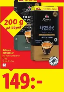 Lidl Bellarom Kaffebönor erbjuda