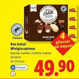 Lidl BON GELATI Miniglasspinnar erbjuda