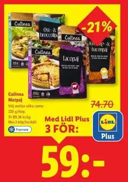 Lidl Culinea Matpaj erbjuda