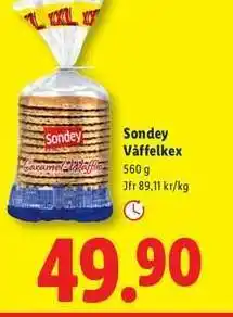 Lidl Sondey Våffelkex erbjuda