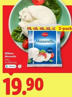 Lidl MILBONA Mozzarella erbjuda