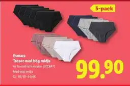 Lidl Esmara Trosor med hög midja erbjuda