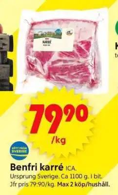 ICA Supermarket Benfri karré erbjuda