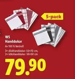 Lidl W5 Handdukar erbjuda