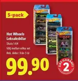 Lidl Hot Wheels Leksaksbilar erbjuda