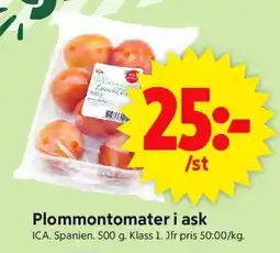 ICA Supermarket PlommonTomater i Ask erbjuda