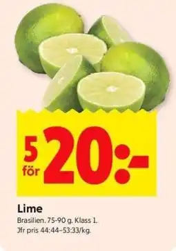 ICA Supermarket Lime erbjuda