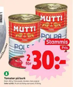 ICA Supermarket Tomater på burk erbjuda