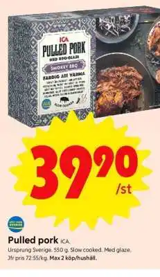 ICA Supermarket PULLED PORK erbjuda