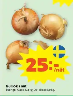 Stora Coop Gul lök i nät erbjuda