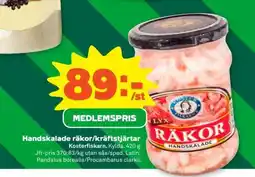 Stora Coop Handskalade Räkor/Kräftstjärtar erbjuda