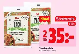 ICA Supermarket Taco KRYDDMIX erbjuda