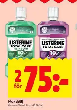 ICA Supermarket Listerine Total Care erbjuda