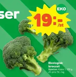 Stora Coop Ekologisk broccoli erbjuda