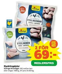 Stora Coop KYCKLINGDELAR erbjuda