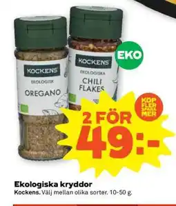 Stora Coop Ekologiska kryddor erbjuda
