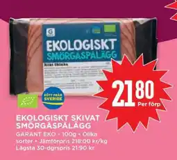 Willys Ekologiskt Skivat Smörgåspålägg erbjuda