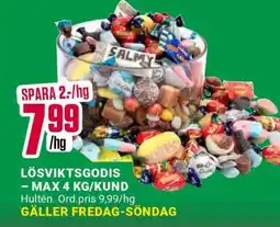 ÖoB Lösviktsgodis erbjuda