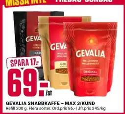 ÖoB GEVALIA SNABBKAFFE erbjuda