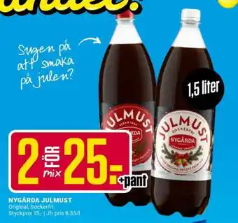 ÖoB Nygårda julmust erbjuda