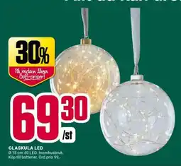 ÖoB GLASKULA, LED erbjuda