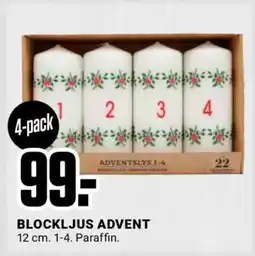 ÖoB BLOCKLJUS ADVENT erbjuda
