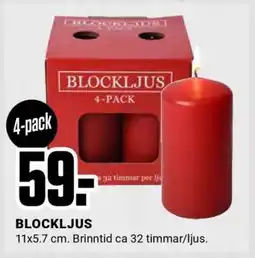 ÖoB Blockljus erbjuda
