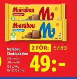 Lidl Marabou Chokladkakor erbjuda