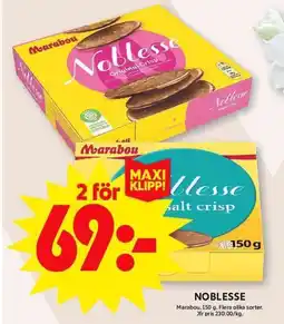 ICA Maxi Marabou Noblesse erbjuda