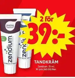 ICA Maxi Zendium Tandkräm erbjuda