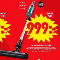 ICA Maxi OBH Nordica Skaftdammsugare erbjuda