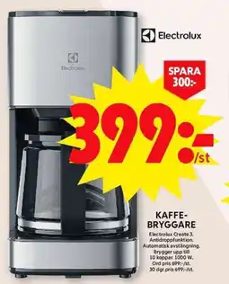 ICA Maxi Electrolux Kaffe- bryggare erbjuda