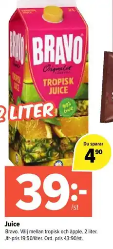 Coop Extra BRAVO Juice erbjuda