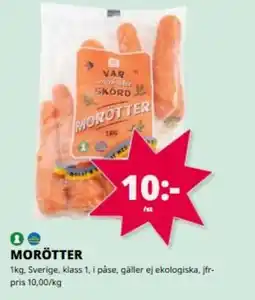 Tempo Morötter erbjuda