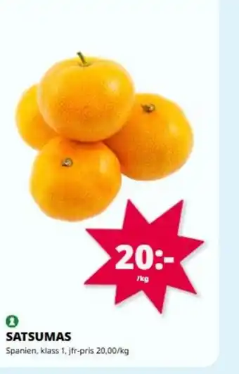 Tempo Satsumas erbjuda