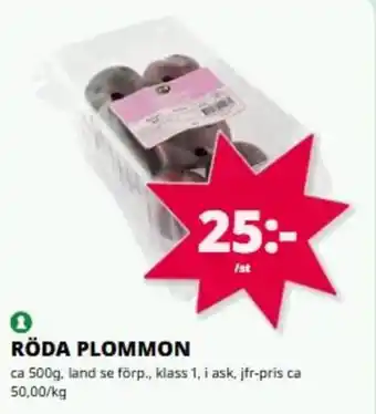 Röda plommon