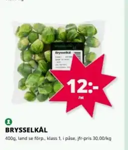Tempo Brysselkål erbjuda