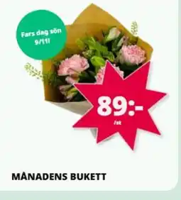 Tempo Månadens bukett erbjuda