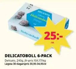 Tempo DELICATO Delicatoboll 6-pack erbjuda