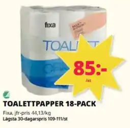 Tempo Fixa Toalettpapper erbjuda