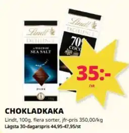 Tempo Lindt Chokladkaka erbjuda