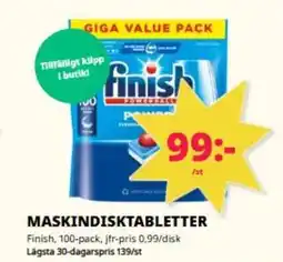 Tempo Finish Maskindisktabletter erbjuda