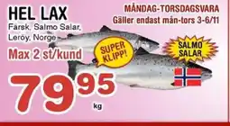 Nya Pulsen Hel lax erbjuda