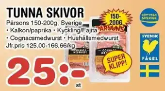 Nya Pulsen Pärsons Tunna skivor erbjuda