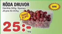 Nya Pulsen Röda druvor erbjuda