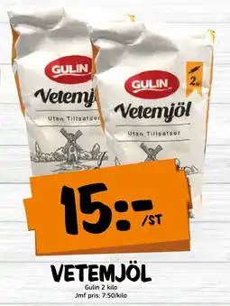 Bazaar Food market GULIN Vetemjöl erbjuda