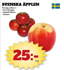 Bonum Matmarknad Svenska äpplen erbjuda