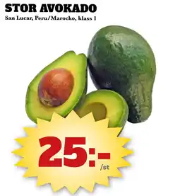 Bonum Matmarknad Stor avokado erbjuda